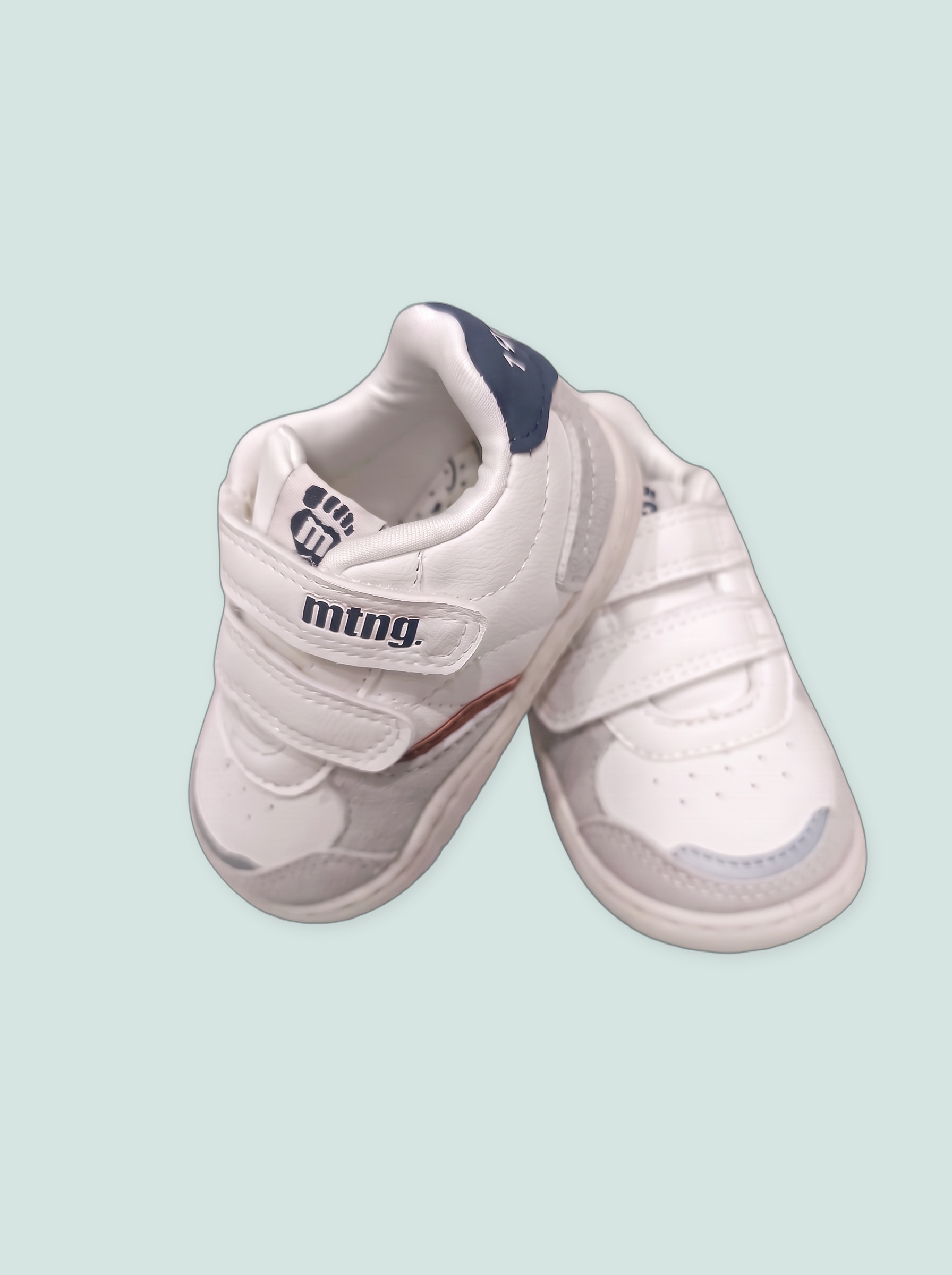 Ténis barefoot infantil — modelo Rise White / Rise Navy