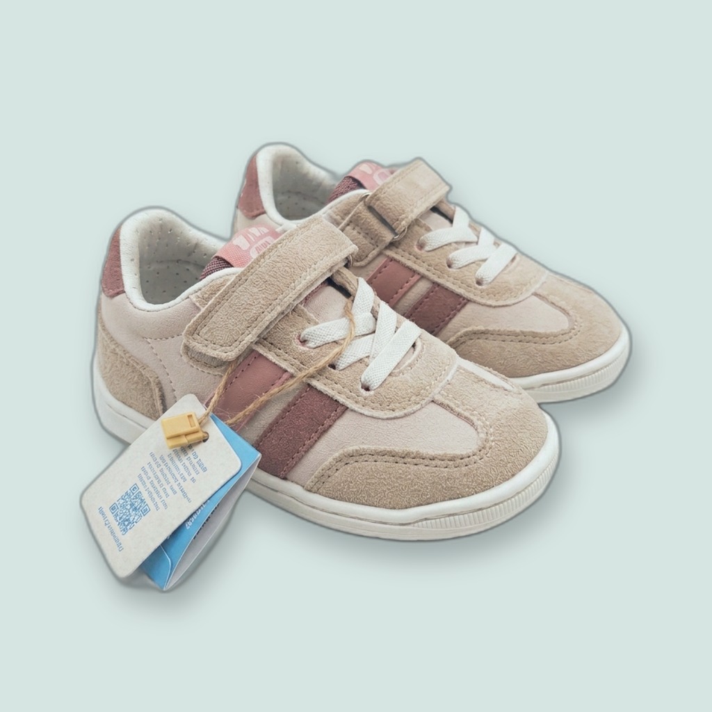 Ténis barefoot infantil — modelo Amber Nude / Abi Rose